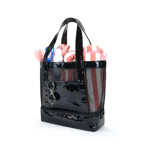 Versatile PVC Tote Bag with Spacious Design